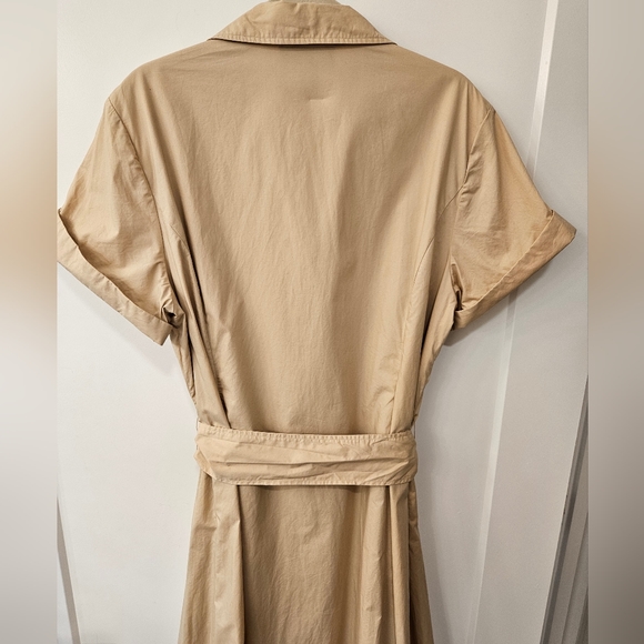 Jones New York Signature Tan Cotton Safari Dress - Size 16W - Picture 2 of 8